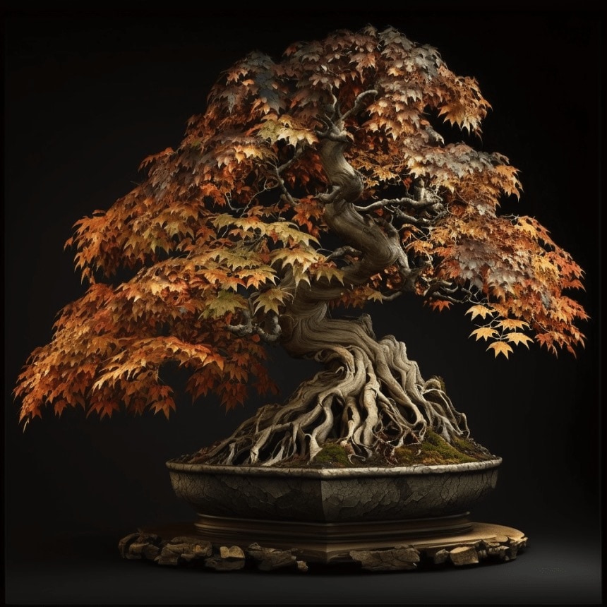 AI Generated bonsai, Acer or Maple bonsai